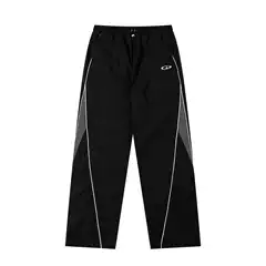 Functional Sports Casual Straight Pants Men's European and American Fashion Brand Design Side Contrast Color Stitching Loose Pants with Loose Waist