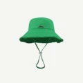 Hyun-a Kim with big eaves fisherman hat-grass green