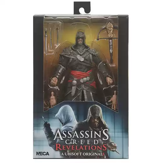 NECA Game Assassin's Creed 2 Assassin Master Egio Black 7 Inch Boxed Action Figure Hand-made Model