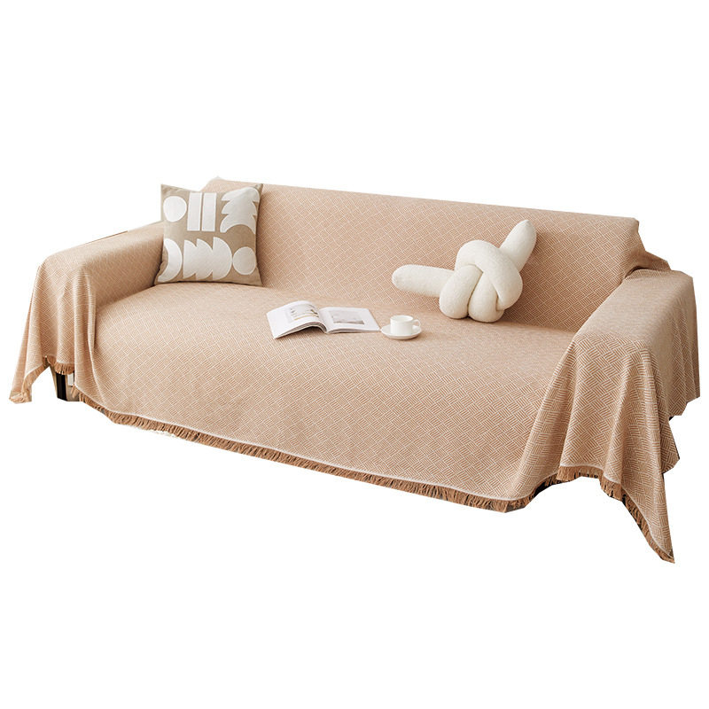 Sofa towel cover cloth Nordic style cotton yarn blanket one-piece sofa cushion all-inclusive cover four seasons universal sofa cover towel