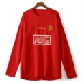 0708 Manchester United Home Long Sleeve (Champions League Edition)
