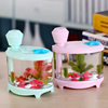 Cross-border creative aquarium fish tank humidifier household mini night light diy custom air humidifier manufacturers