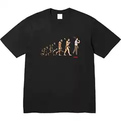 Ss26 Evolution Tee Evolution Pattern Short-Sleeved Pure Cotton Round Neck T-Shirt for Men and Women