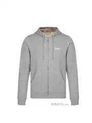 Foreign Trade British Style Handsome Jacket for Men, Fleece-Lined Hooded Cardigan, Classic Plaid, Fashionable and Versatile Men's Top