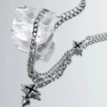 Cross pattern necklace