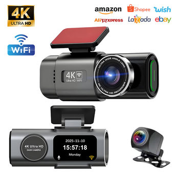 4K Driving Recorder Hd Front and Rear Dual Recording Wifi Mobile Phone Interconnection Loop Recording Gps Track Record Wholesale