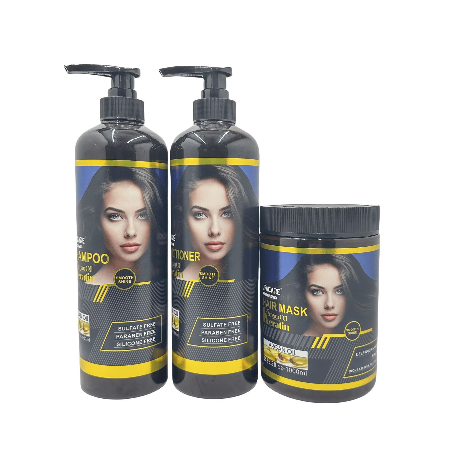 Foreign Trade Cross-border Soft Shampoo Repair Conditioner Nutrition Hair Mask Perm Damaged Hair Care Oil Control suit