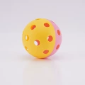 Yellow and pink double ball 26 hole pickleball
