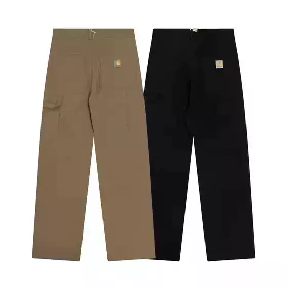 Cross-border Export Trendy Brand Military Style Work Pants for Men and Women Couples Multi-flap Pocket Pants Loose Casual Straight Pants