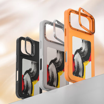 2026 Magnetic Stand High-Definition 4.0inch E-Ink Screen Phone Case Compatible with iPhone 17 Pro Max, Easy to Change