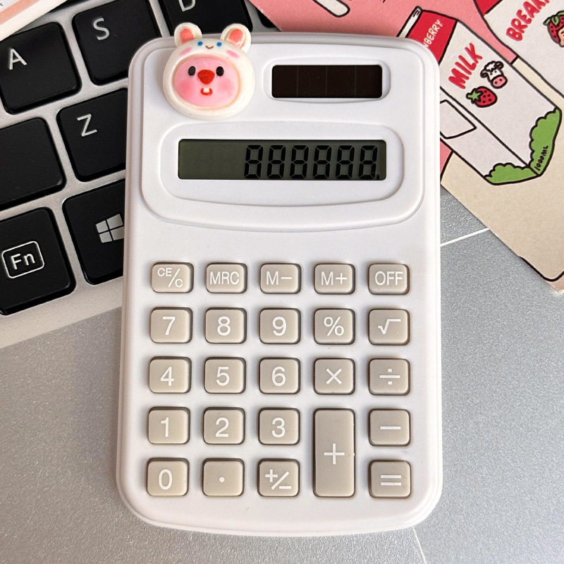 计算器创意可爱卡通学生办公文化用品高颜值迷你便携计算机批发