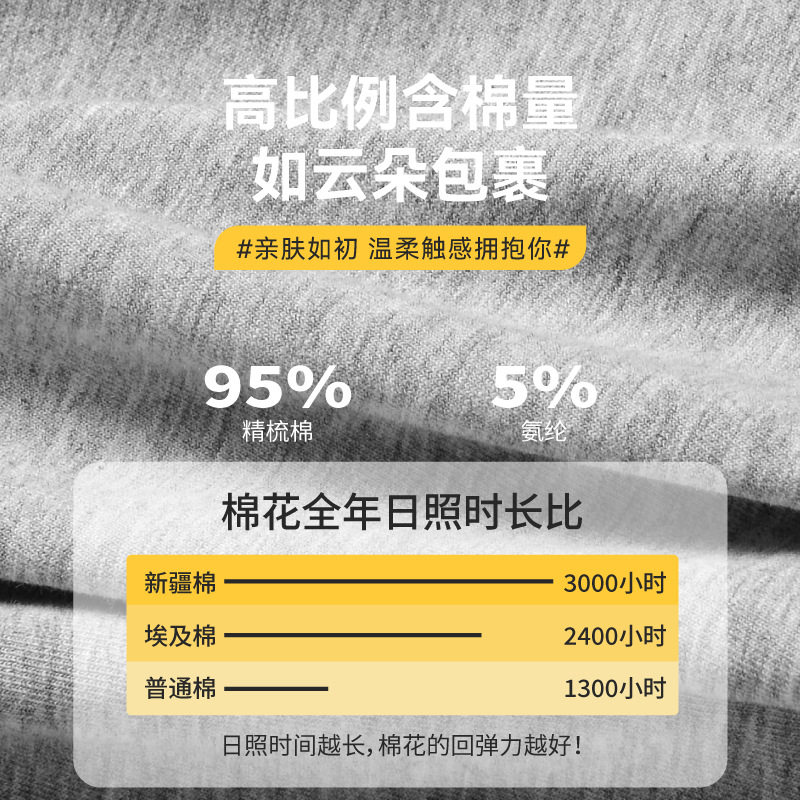 Men's Cotton Briefs Summer New Cotton Class A Cotton Men's Middle Waist Loose Breathable Briefs for Boys