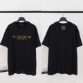 Black Logo Gold Thread Frame Embroidery 63