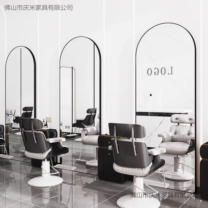 Light Luxury and High-End Dressing Mirror, Full-Length Floor-Standing Mirror for Home Use, Wall-Mounted for Girls' Bedrooms, Popular in Clothing Stores for Trying on Clothes