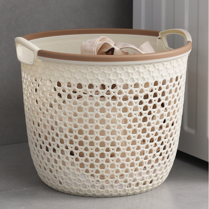 Japanese-style Hand-held Dirty Clothes Basket Dirty Clothes Storage Basket Clothes Large Clothes Frame Laundry Basket Bathroom Hollow Dirty Clothes Basket