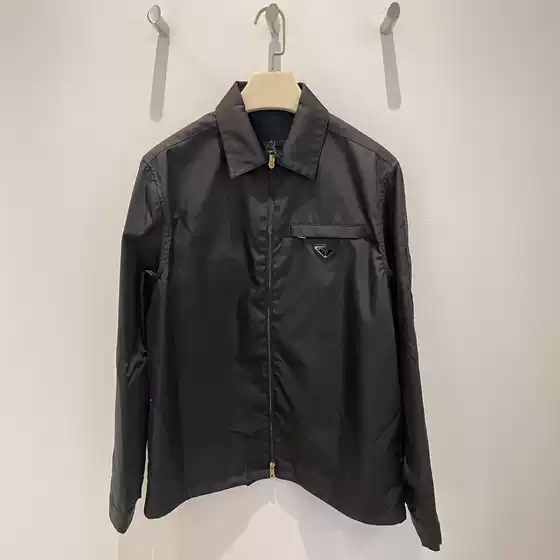 2025 Early Autumn New Original Standard P Family Triangle Iron Standard Regenerated Nylon Fabric Fashionable Lapel Business Jacket for Men and Women