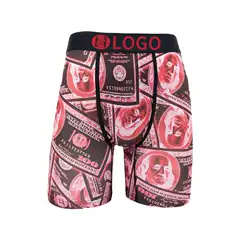 [Border-Border Hot Item] American Trendy Brand Psd Same Style Men's Cool and Versatile Boxer Print Sports Boxer Briefs