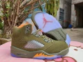 Aj5-olive green orange red