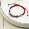 2025 this year of fortune rolling red hand rope black rope national style bracelet factory straight hair wholesale