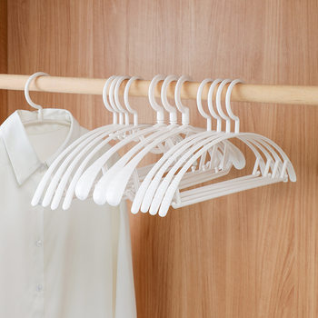 Seamless Non-Slip Clothes Hanger Plastic Clothes Support Semi-Circle Widened Household Clothes Drying Rack Wet and Dry Clothes Rack Wholesale