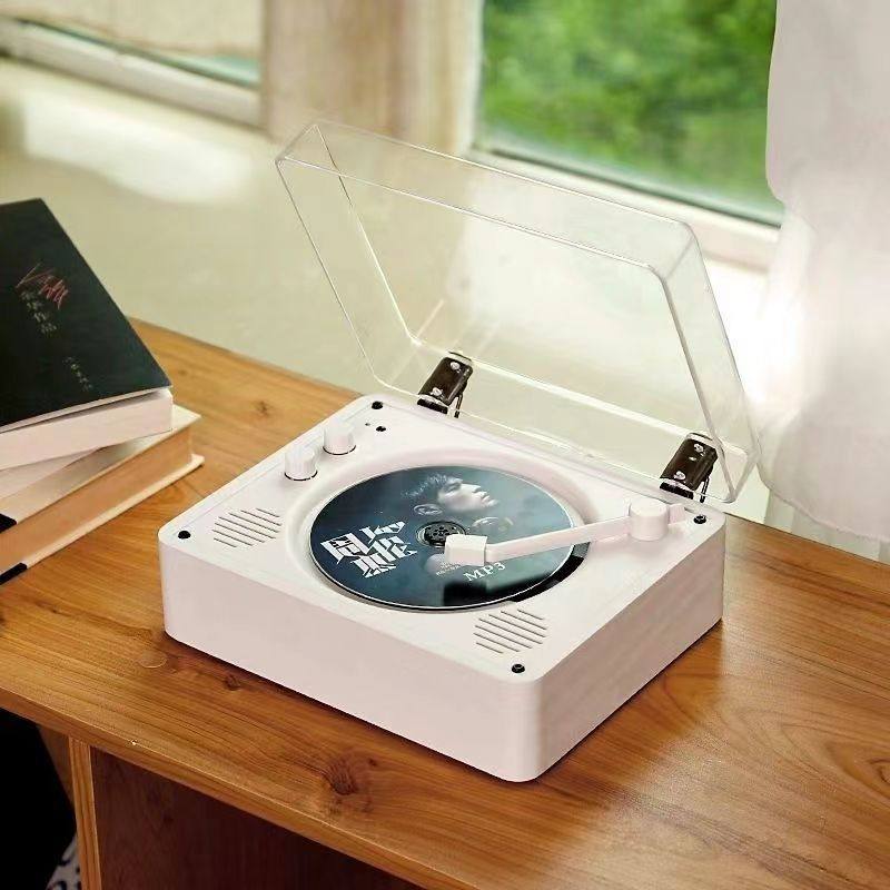 Time and Years Retro CD Player Mobile Phone Bluetooth Audio CD Disc Vinyl Album Birthday Gift Cross Border