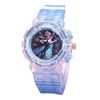 Frozen Princess watches children's watches wholesale fashion creative colorful led flash transparent luminous watch