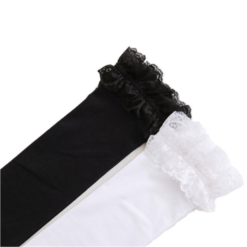 日系蕾丝花边过膝长筒袜女Lolita学生甜美蝴蝶结及膝中筒丝袜,淘宝优惠券,粉丝福利购,淘宝优惠卷