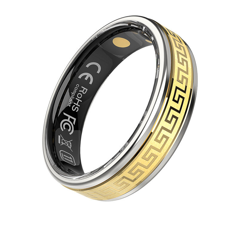 Smart Ring New Decompression 360-Degree Rotation Smart Ring Heart Rate Blood Oxygen Monitoring Remote Care