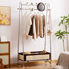 Solid Wood Coat Rack, Floor-Standing Bedroom Clothes Rack, Simple Household Movable Storage Rack, Lazy Clothes Rack, Wow