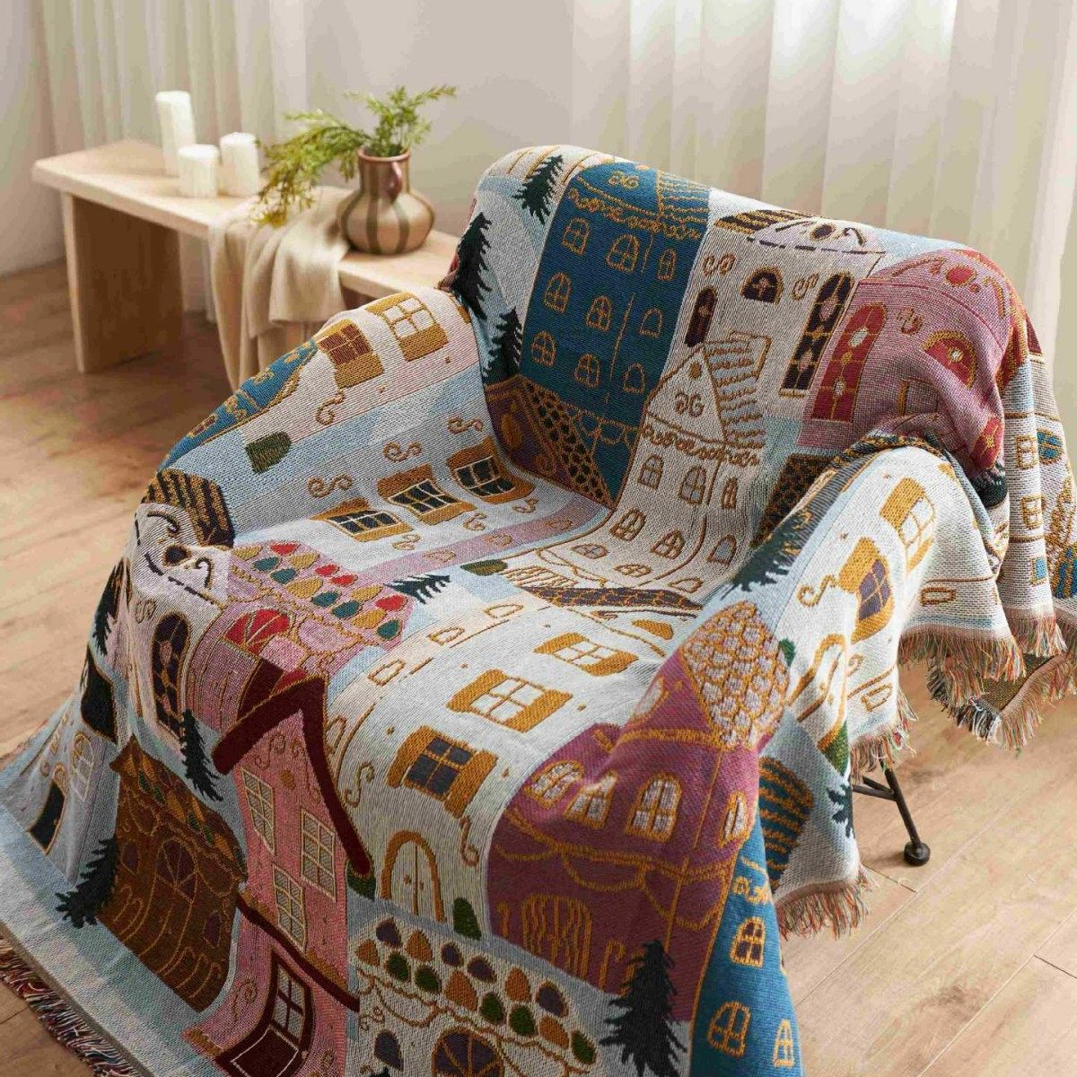 New Christmas Themed Blanket, Tapestry, Gift Blanket, Decoration, Sofa Blanket, Nap Blanket