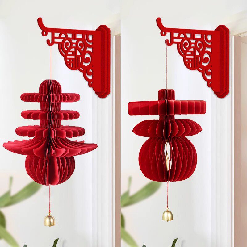 2026新年装饰用品过年壁挂灯笼中式马年客厅场景布置春节装饰挂件