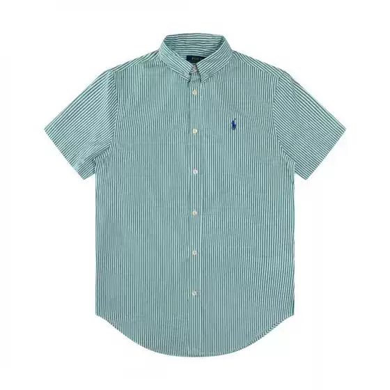 2026 Foreign Trade Hot Short Sleeve Solid Color New Men's Shirt Casual 3D Digital Printing Small M Logo Casual Versatile