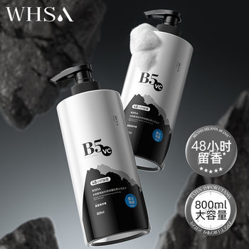 Whsa Oil-Control Fluffy Men's Shampoo Sea Salt Salicylic Acid B5 Repair Oil-Control Fragrance Shampoo Manufacturer Wholesale