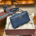 Midnight blue l19 (ostrich pattern silver buckle)