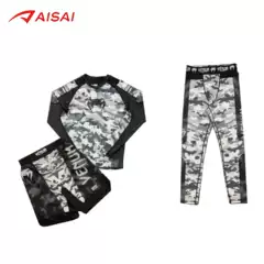 Sparring Training Suit Ufc Suit Men's Boxing Tight-Fitting Quick-Drying Clothing Muay Thai Fighting Short-Sleeved Shorts Gym Fighting