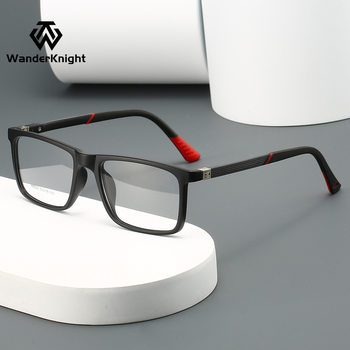 Cross-Border New Glasses Wholesale Ultra-Light Tr90 Light and Comfortable Full-Frame Glasses Frame Factory Spot Wholesale