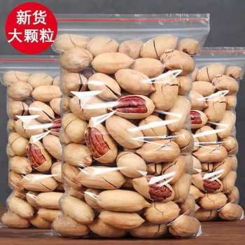 Pecans This Year's New Crop Large Kernels 500g Longevity Fruit Creamy Flavor 50 Nuts Snacks Dried Fruit New Year Wholesale