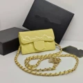 Yellow patent leather