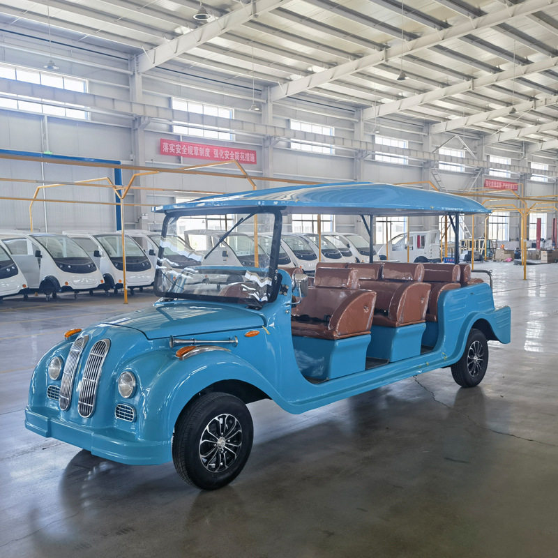Electric Classic Car Scenic Area Sales Office Hotel Reception Sightseeing Car 2 Rows 3 Rows Electric Sightseeing Classic Car