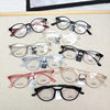 Factory clearance South Korea TR90 frame men's and women's ultra light fashion two color glasses frame comfortable small frame with myopia