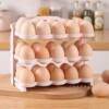 Foldable Egg Carton Refrigerator Side Door Storage Rack Kitchen-Specific Egg Tray Trendy Multi-Layer Egg Organizer