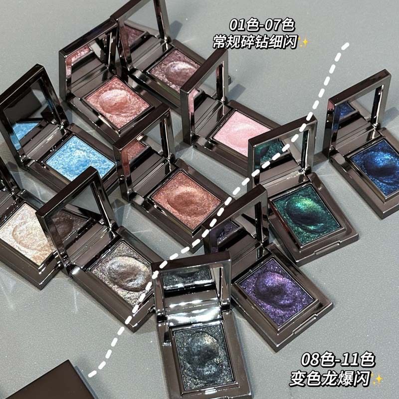 Herorange Light Luxury Single Eyeshadow Smoky Single Color Pearlescent Fine Flash Brightening Potato Mashed Chameleon