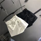 Европейские товары, толстые, мм, большие размеры, новые универсальные эластичные джинсовые короткие юбки с высокой талией, женские тонкие юбки-трапеции, сумка на бедрах, юбка
