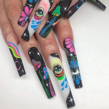 Ballerina Nail Ballet Armor Star Sky Eye Wear Armor Removable Fake Nail Piece Nail Art CYUV-67
