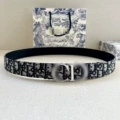 Black and blue belt + silver buckle c