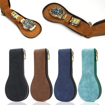 High-End Watch Storage Bag Single-Pack Creative Zipper-Type Anti-Scratch Travel Watch Fashion Storage Box