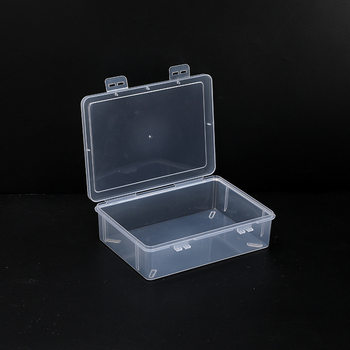 Transparent file box hardware tool packaging plastic empty box organizing storage box parts jewelry sample stationery box