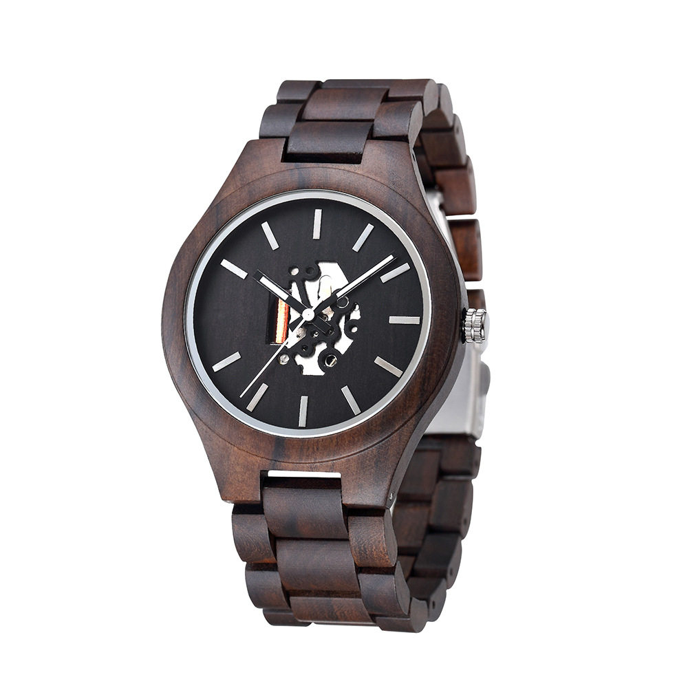Manufacturer Supplies Wooden Watches, Simple Cut Out Watches, Business Men's and Women's Quartz Watches, Fashionable Woodwatch