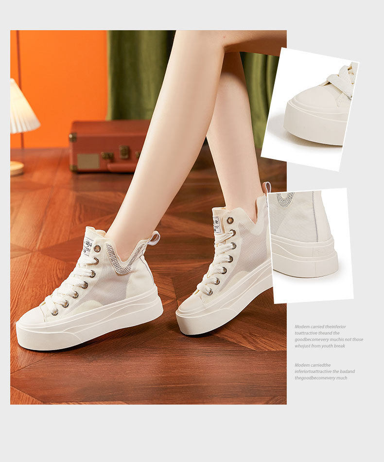 Dép sandal nữ quai chữ V đơn giản chất canvas thoáng mát — Trắng, Đỏ, Đen chi tiết 3