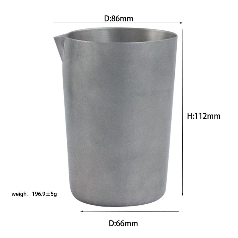 Wholesale stainless steel 304 mixing cup bar Milk Tea Flower Milk Cup 500ml wine cup foreign trade cross-border factory direct supply